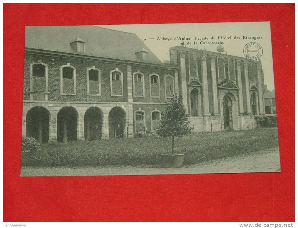 Gozée  -  Abbaye D´Aulne -  Façade De L´Hôtel Des Etrangers Et De La Carrosserie -  ( 2 Scans ) - Thuin