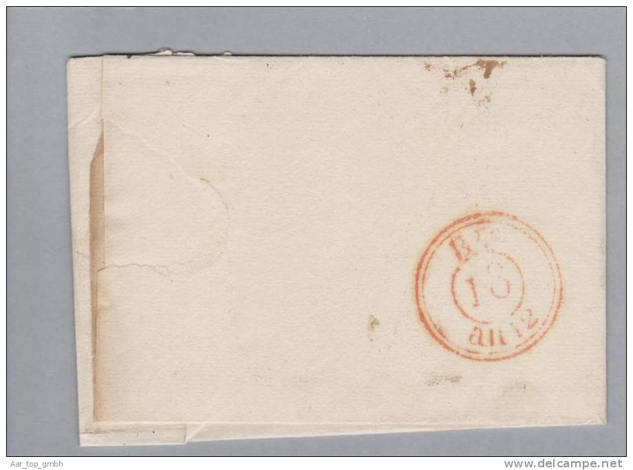 Heimat Niederlande Maestricht Briefhülle Nach Paris - ...-1852 Préphilatélie