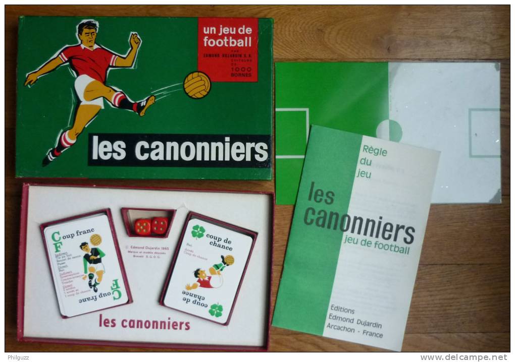 JEU DE SOCIETE LES CANNONIERS 1965 DUJARDIN FOOTBALL FOOT - Autres & Non Classés