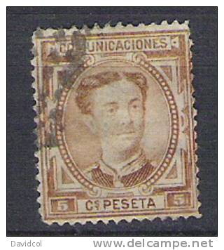 Q297.-. SPAIN / ESPAÑA .-. 1876 .-. " KING ALFONSO XII "   .-.  SCOTT # : 222   .-. USED . - Gebruikt