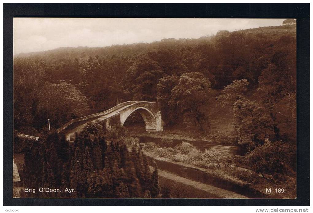RB 793 - Early Real Photo Postcard - Brig O'Doon Bridge Ayr Ayrshire Scotland - Ayrshire