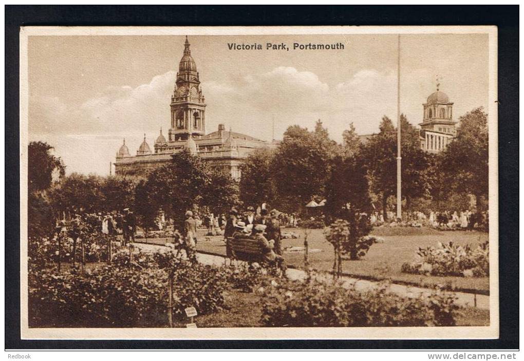 RB 793 - Early Postcard Victoria Park Portsmouth Hampshire - Portsmouth