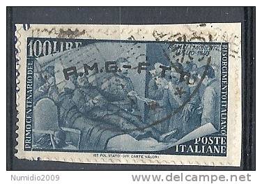 1948 TRIESTE A USATO RISORGIMENTO 100 LIRE - RR9326 - Used