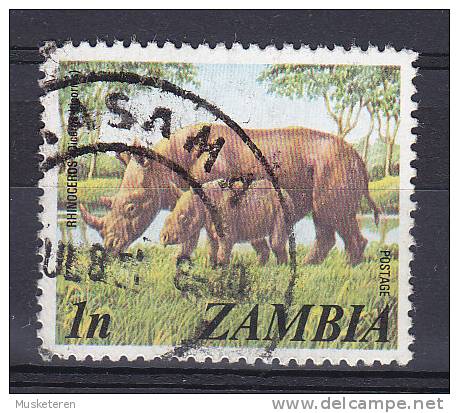 Zambia 1975 Mi. 141    1 N Spitzmaulnashorn Rhinoceros - Zambia (1965-...)