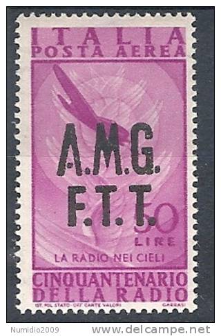1947 TRIESTE A POSTA AEREA RADIO 50 LIRE MH * - RR9342 - Luftpost