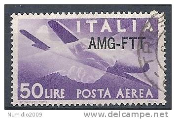 1949-52 TRIESTE A USATO POSTA AEREA 50 LIRE - RR9344 - Luftpost