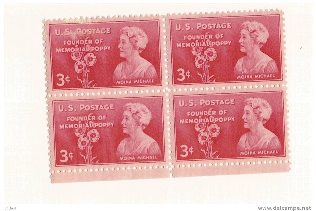 1948 - ETATS UNIS - USA - Neufs Sans Charnière - Moina Michael -Scott N° 977 - Unused Stamps