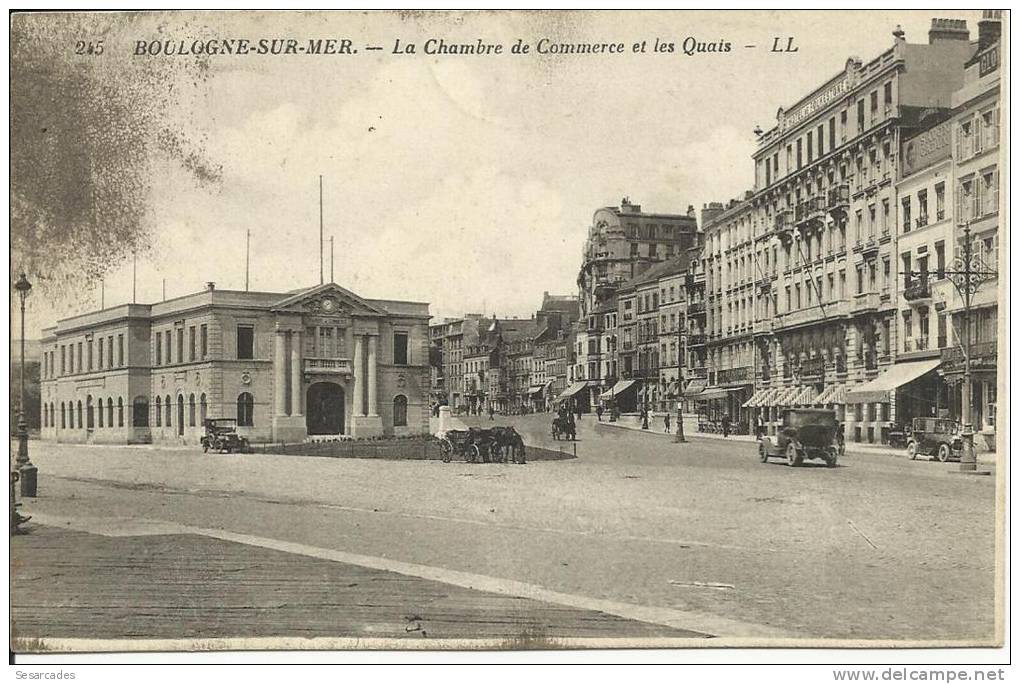 BOULOGNES-SUR-MER. - LA CHAMBRE DE COMMERCE ET LES QUAIS. - LL - Boulogne Sur Mer