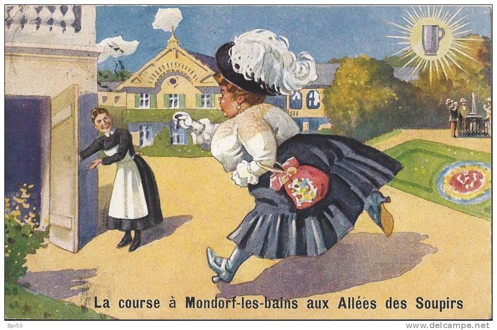 MONDORF LES BAINS   La Course  Aux Allées Des Soupirs   Ed. Schneitz-roussy - Mondorf-les-Bains