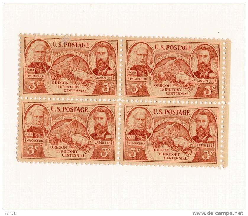 1948 - ETATS UNIS - USA - Neufs Sans Charnière - Oregon Territory Centennial -Scott N° 964 - Unused Stamps