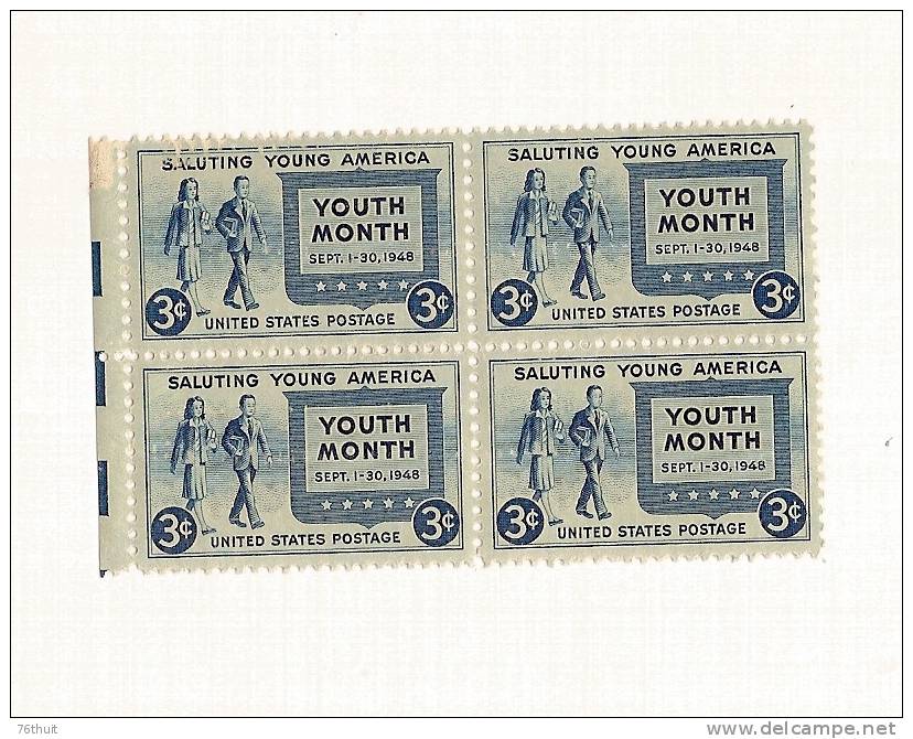 1948 - ETATS UNIS - USA - Neufs Sans Charnière - Youth Month -Scott N° 963 - Unused Stamps