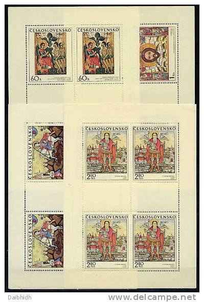 CZECHOSLOVAKIA 1970 Slovak Ikons In Sheetlets MNH / **  Michel 1976-79 Klb - Nuevos