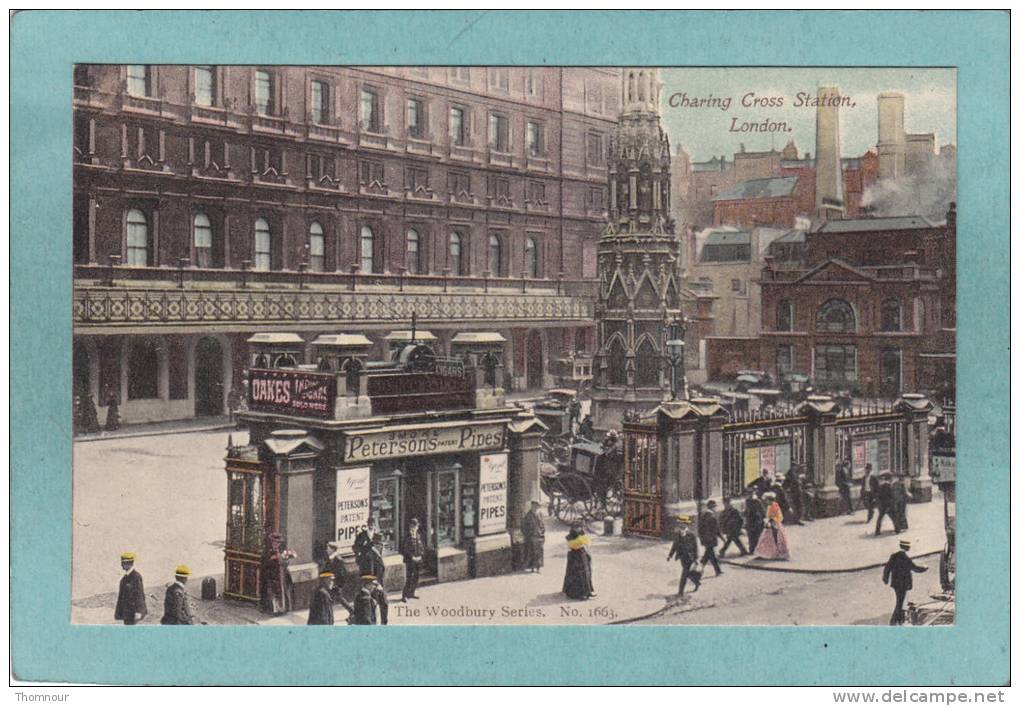 LONDON  -  CHARING  CROSS  STATION -   TRES  BELLE CARTE   ANIMEE - - Andere & Zonder Classificatie