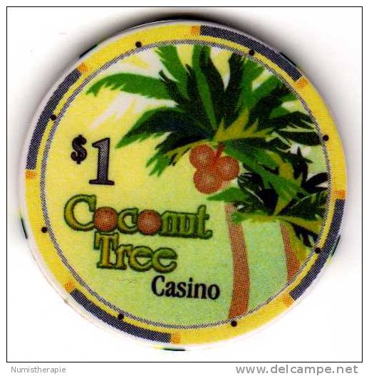 Jamaïque Jamaica : Coconut Tree Casino $1 (Fantasie?) - Casino
