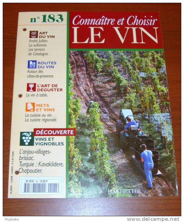 Connaître Et Choisir Le Vin 183 Éditions Hachette 1997 - Culinaria & Vinos