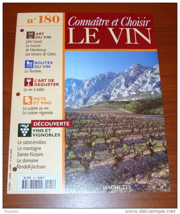 Connaître Et Choisir Le Vin 180 Éditions Hachette 1997 - Culinaria & Vinos