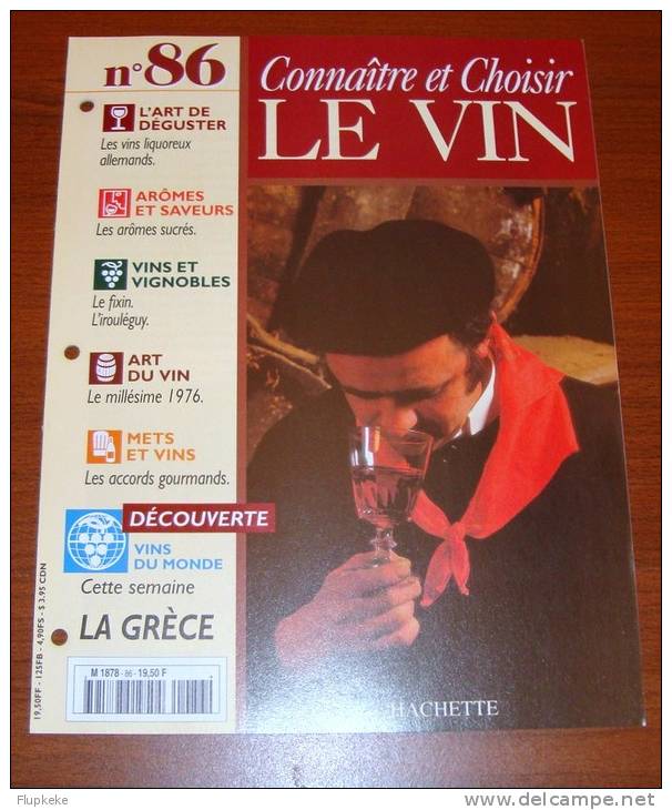 Connaître Et Choisir Le Vin 86 Éditions Hachette 1997 - Cooking & Wines