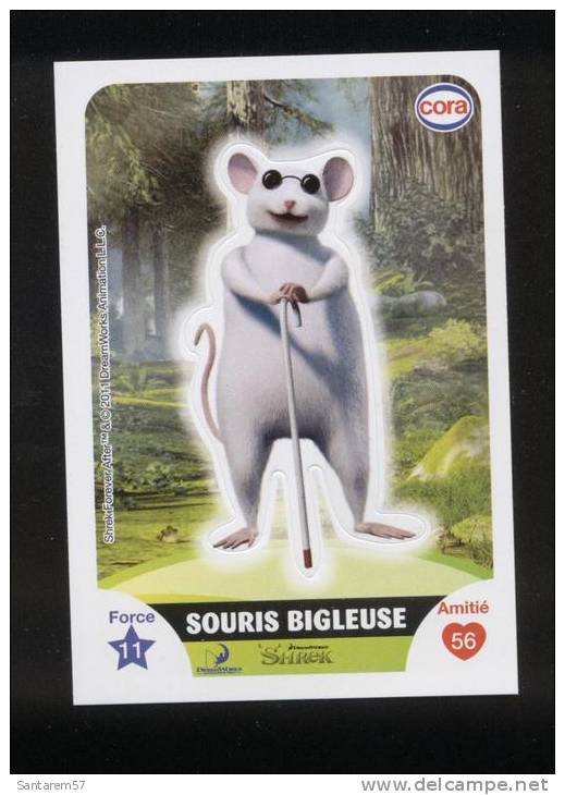 Carte à Collectionner Le Collector CORA Souris Bigleuse SHREK N° 63 / 112 Dreamworks - Altri & Non Classificati