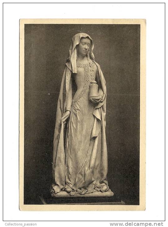 Cp, Sculptures, Eglise De Montluçon, Fragment De La Statue De Sainte Madeleine, Voyagée 1953 - Sculptures