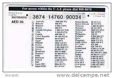 EMIRATI ARABI UNITI (UAE) - ETISALAT  (REMOTE) - DUBAI MUSEUM   - USED   -  RIF. 579 - Ver. Arab. Emirate