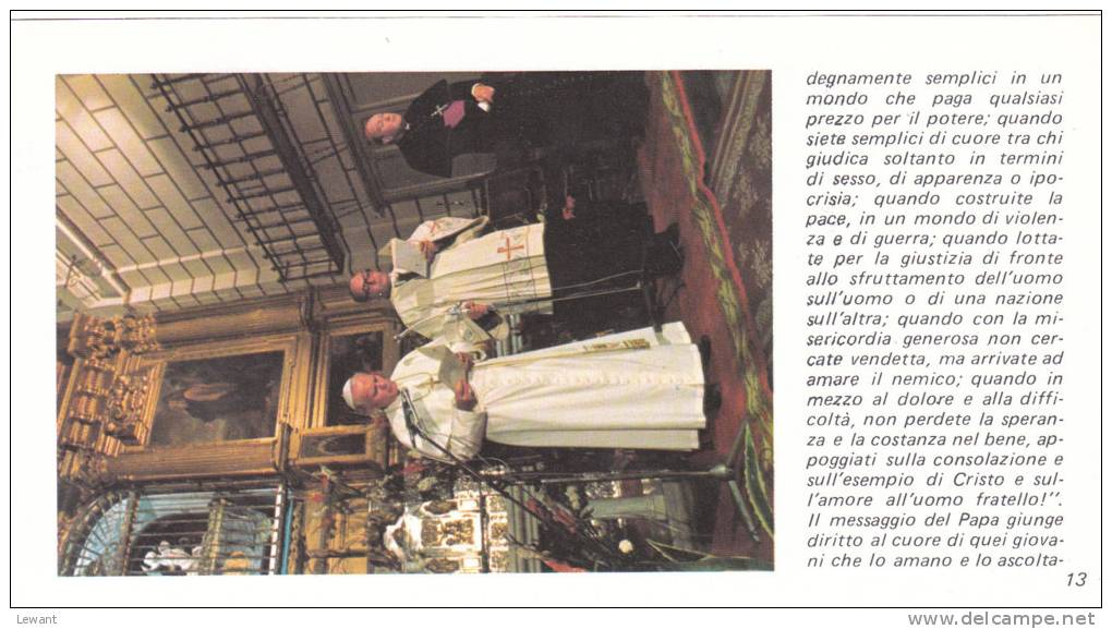 The visit of Pope John Paul II in SPAIN - 18 PIECES