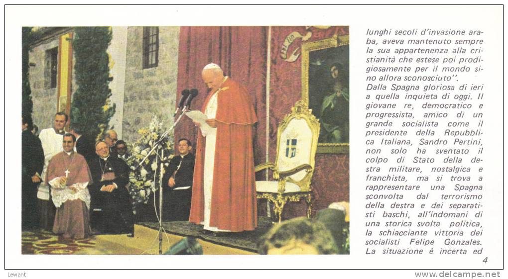 The visit of Pope John Paul II in SPAIN - 18 PIECES