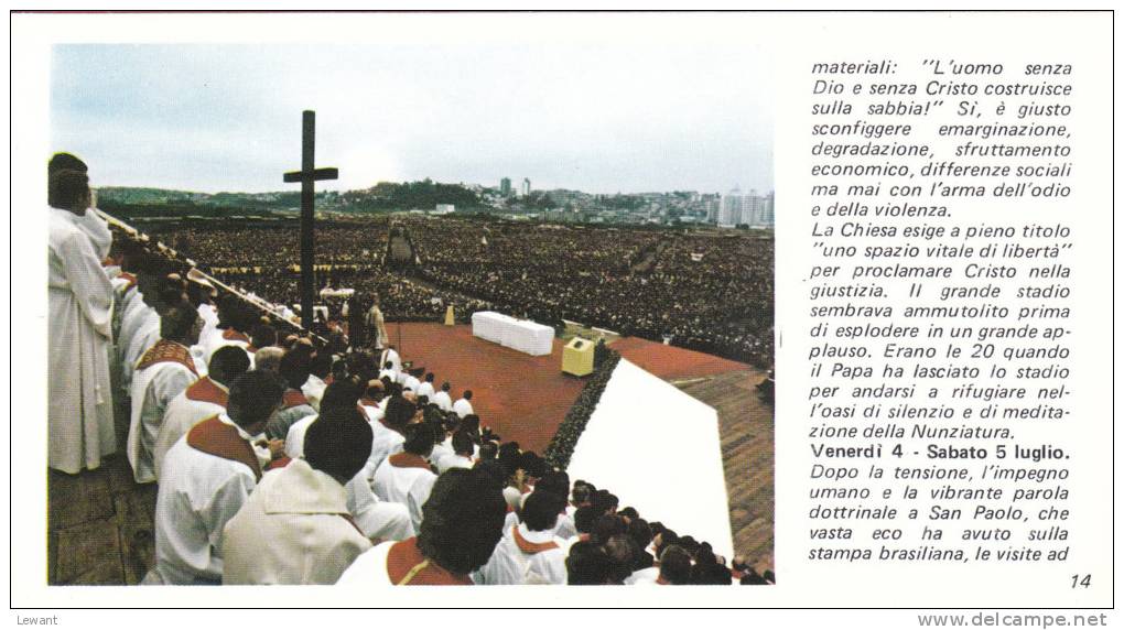 The visit of Pope John Paul II in BRAZIL- 15 pieces