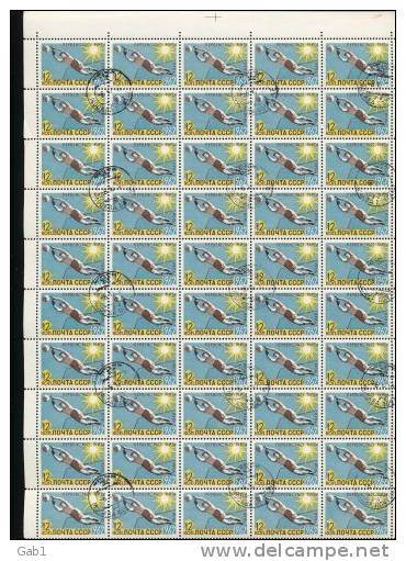 URSS --- 1962 --- Feuille Complete Obliteres  ( Sport ) - Hojas Completas