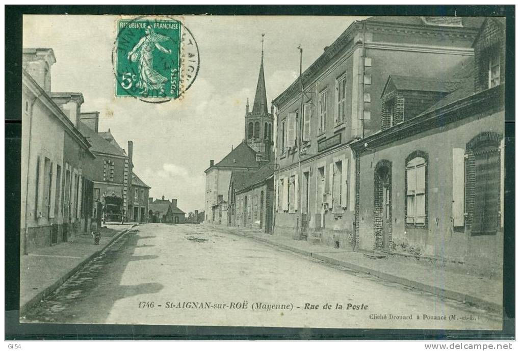 53 "Saint Aignan Sur Roë, Rue De La Poste  - Sx66 - Saint Aignan Sur Rö