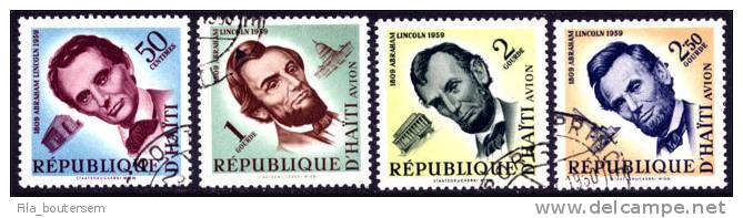 Haïti : 12-05-1959 (OBL)  Mich : 572-575  Yv : 418 + PA 167-169 - Haiti