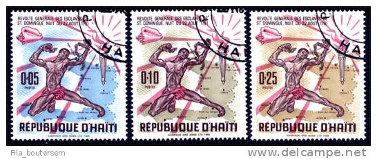 Haïti : 28-10-1968 (OBL)  Mich : 975-977  Yv : 615-617 - Haïti