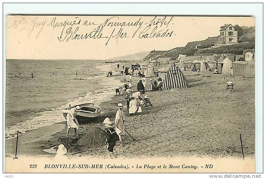 Dép 14 - Blonville Sur Mer - La Plage Et Le Mont Canisy -  état - Otros & Sin Clasificación