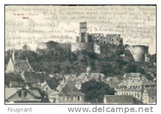 ALLEMAGNE:1908:Konigstein   I. Taunus:Ruine.Carte écrite à Vachy(France). - Taunus