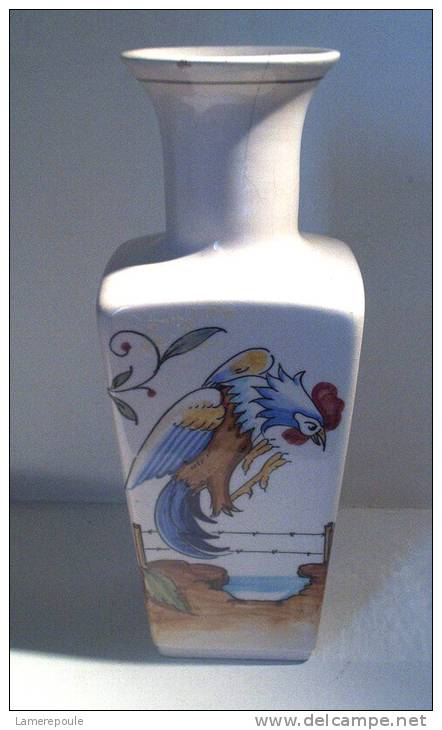 Portugal Curiarte°  - Vase Au Coq   - Vase Rooster - Vaas Haan - Hahn VA024 - Autres & Non Classés