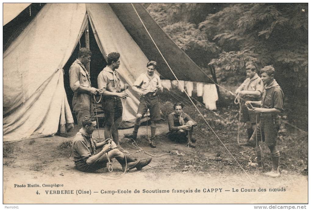 VERBERIE - Camp École De Scoutisme Français De CAPPY - Le Cours Des Noeuds - Verberie