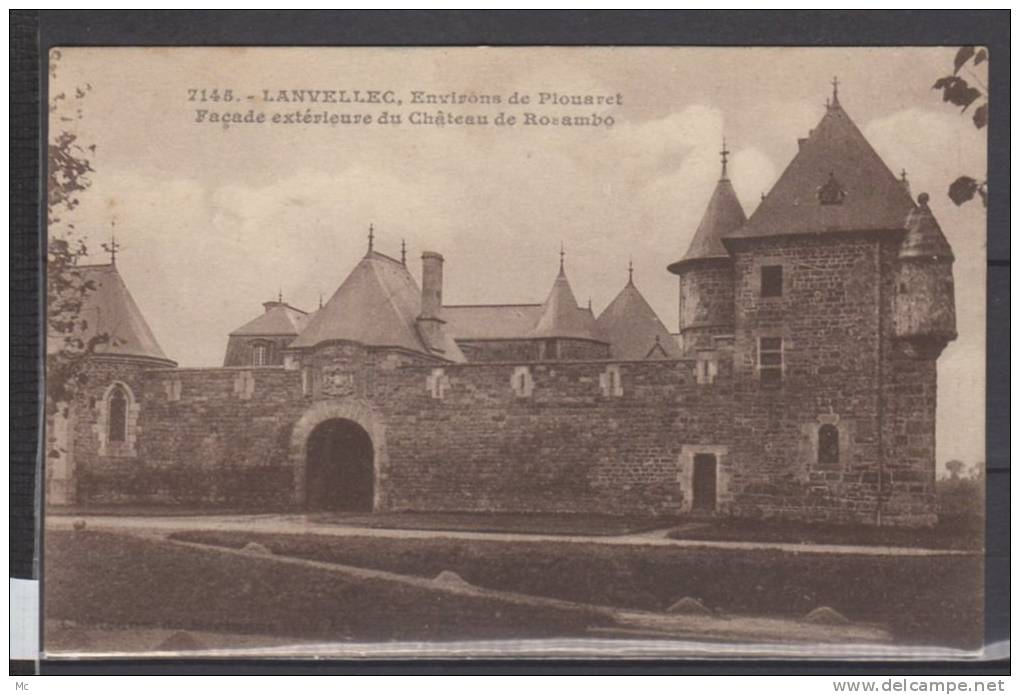 22 - Lanvellec - Façade Exterieure Du Chateau De Rosambo - Lanvellec