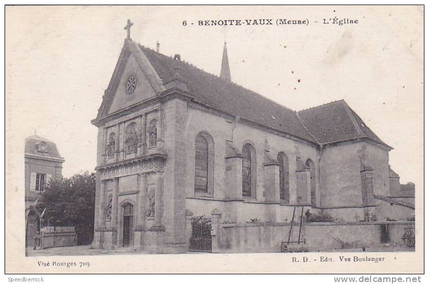 18740 Benoite Vaux Eglise. éd 6 Veuve Boulanger - Visé Bourge 709 - Autres & Non Classés