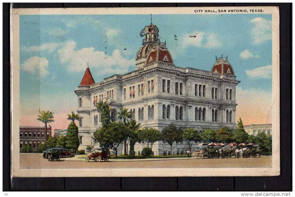 Etats-Unis -  City Hall , San Antonio , Texas - Colorisée - San Antonio