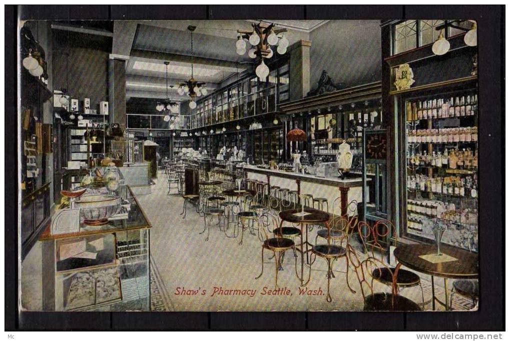 Etats-Unis - Shaw's Pharmacy Seattle, Washington (Intérieur D'une Pharmacie) - Seattle