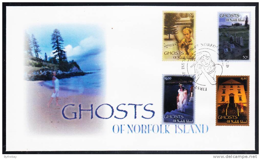 Norfolk Island Scott #908-11 FDC Set Of 4 Ghosts Of Norfolk Island - Ile Norfolk