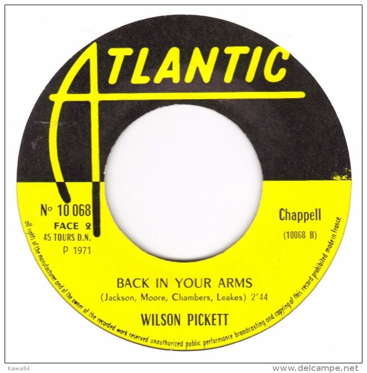 SP 45 RPM (7")  Wilson Pickett  "  Mini-skirt-minnie  " - Soul - R&B
