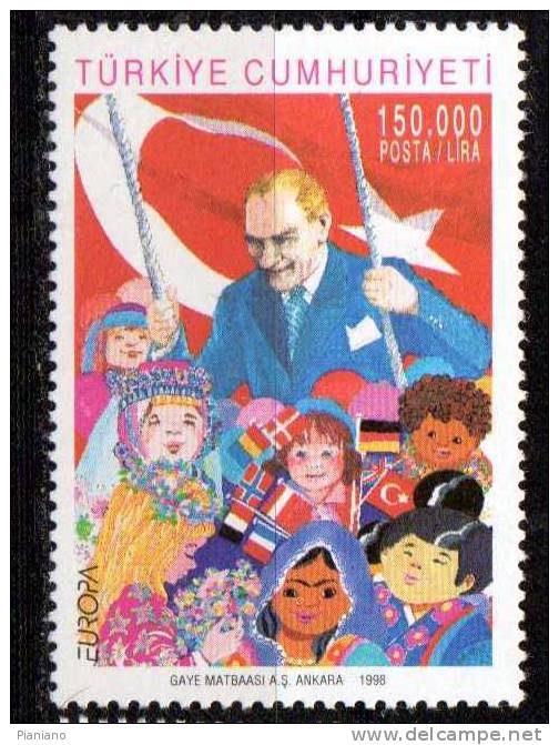PIA  -  TURQUIE -  1998  : EUROPA    (Yv  2880-81 ) - Unused Stamps