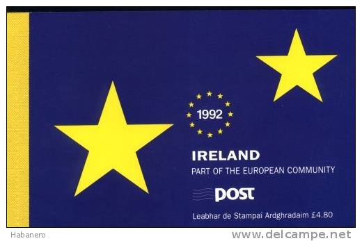 IRELAND 1992 Mi 810 EUROPEAN COMMUNITY MINT PRESTIGE BOOKLET ** - Libretti