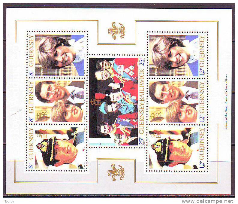 GUERNSEY -  R WEDDING   - 1981   - **MNH - Berühmte Frauen