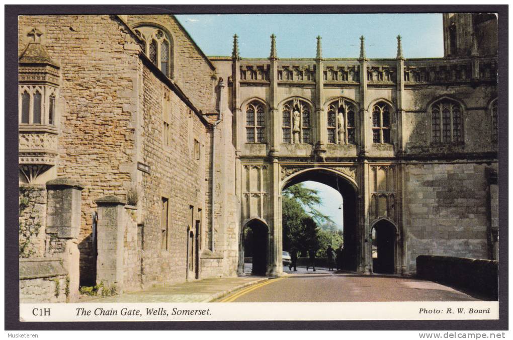 United Kingdom PPC England The Chain Gate, Wells Somerset WELLS 1975 - Wells