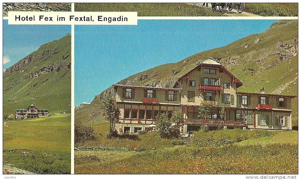 Fex Fextal Hotel Fex Bei Sils Oberengadin Graubünden 3 Ansichtskarten - Sils Im Engadin/Segl