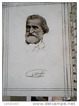 IMMAGINE  Tipo A4 Di GIUSEPPE VERDI Bordato A Matita Tipo Stampina ANNI 50 C105 18 X 28 - Manifesti & Poster