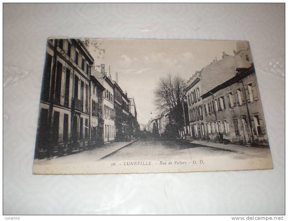 CPA De Luneville - Rue De Villers - D. D. - Luneville