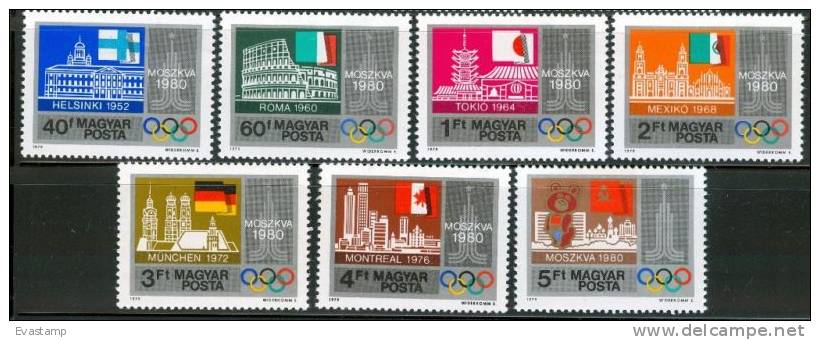 HUNGARY - 1979. Pre-Olympic Year Cpl.Set MNH! - Unused Stamps