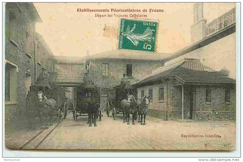 DEP 94 FRESNES PENITENCIER DEPART DES VOITURES CELLULAIRES BELLE CARTE - Fresnes